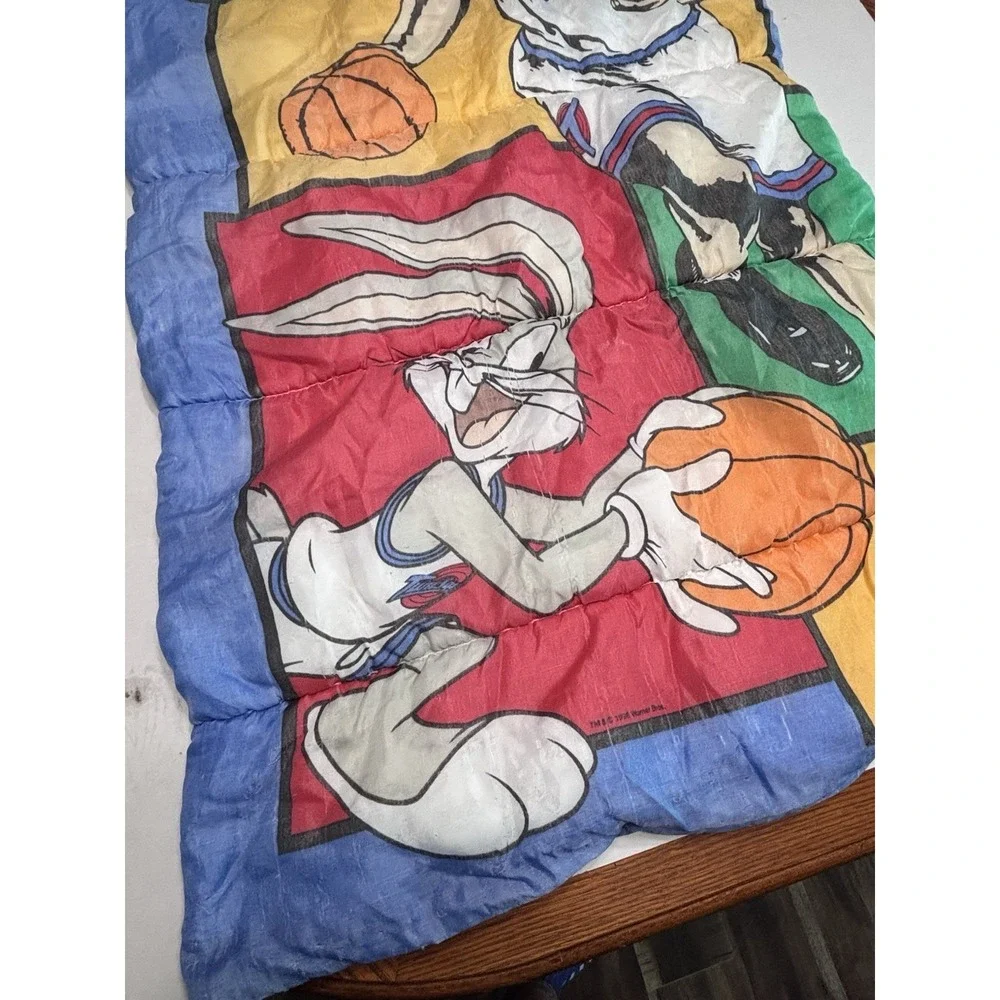 Vintage 1996 Space Jam Sleeping Bag Michael‎ Jordan Looney Tunes Warner Bros